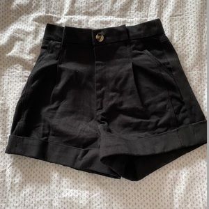 Black zara shorts